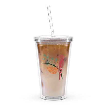 Transparent Plastic Double Wall Cup Q1