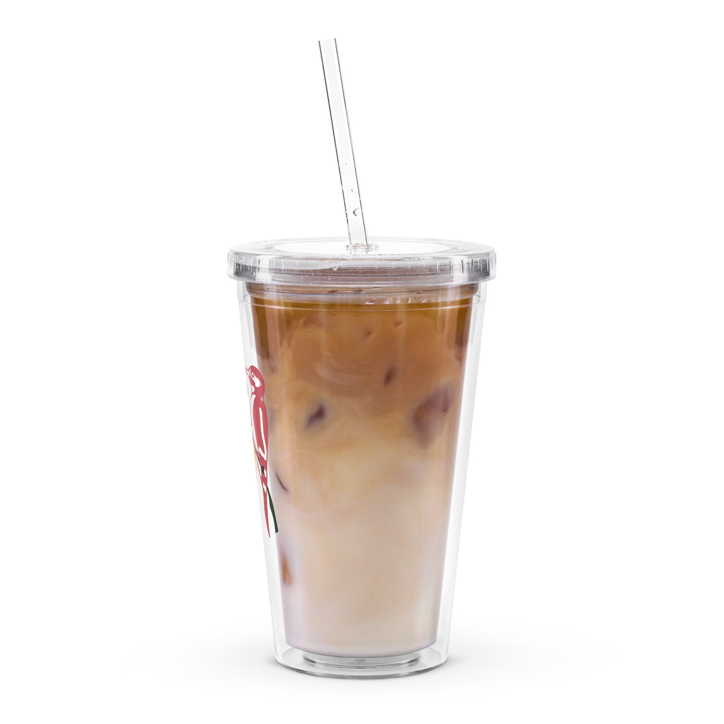 Transparent Plastic Double Wall Cup Q1